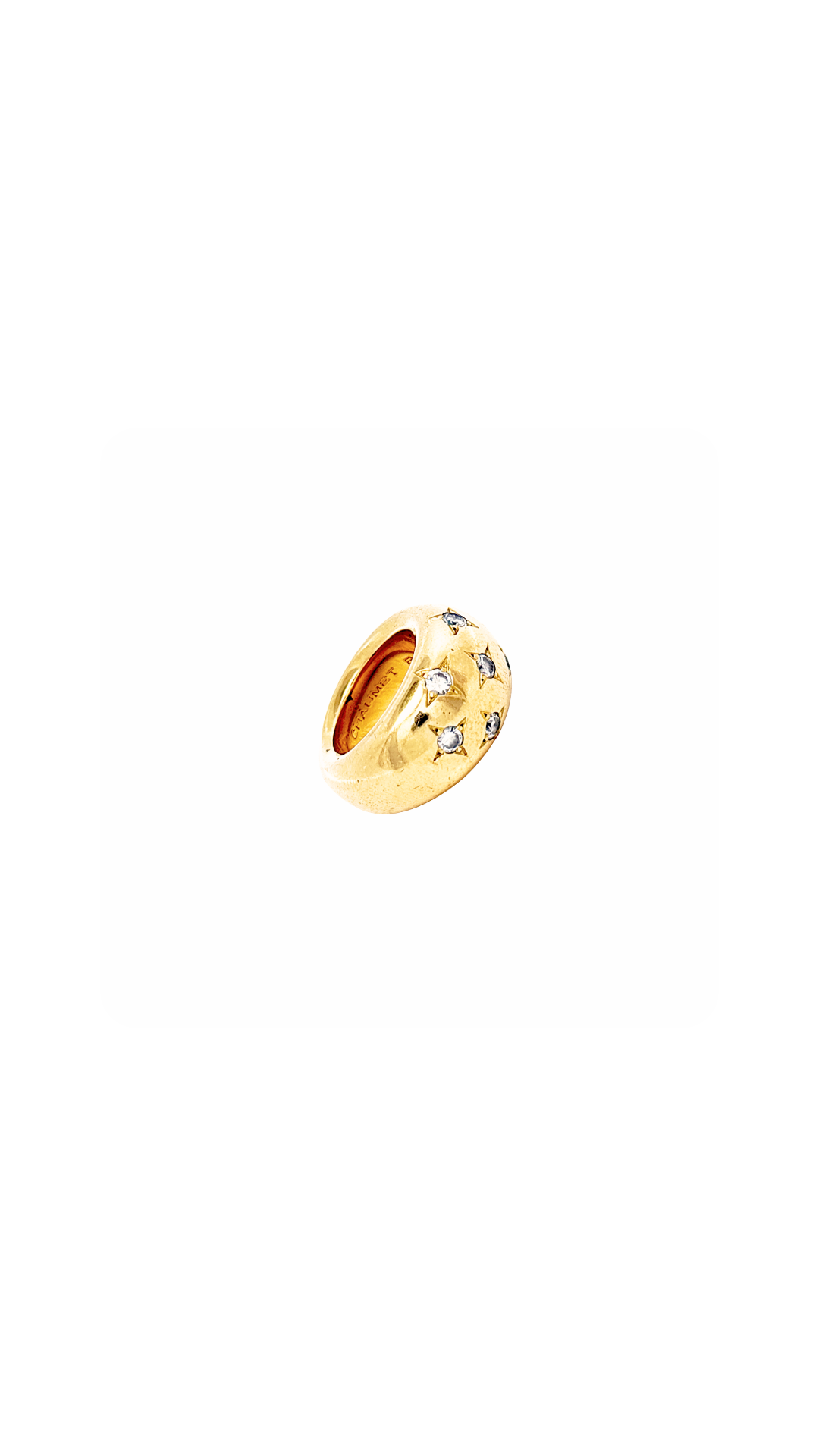 Anello "Tire" Chaumet Paris oro giallo e diamanti